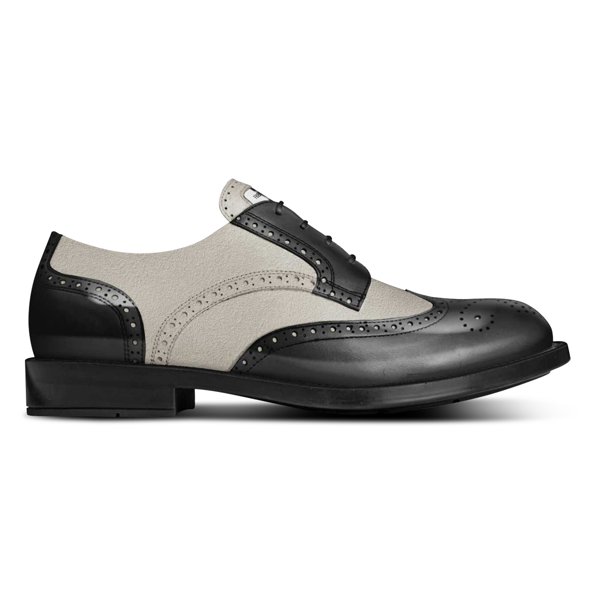 Side view BLACK HARLEM - Limited Edition Handcrafted Italian Leather Shoes