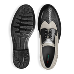 Top view BLACK HARLEM - Limited Edition Handcrafted Italian Leather Shoes