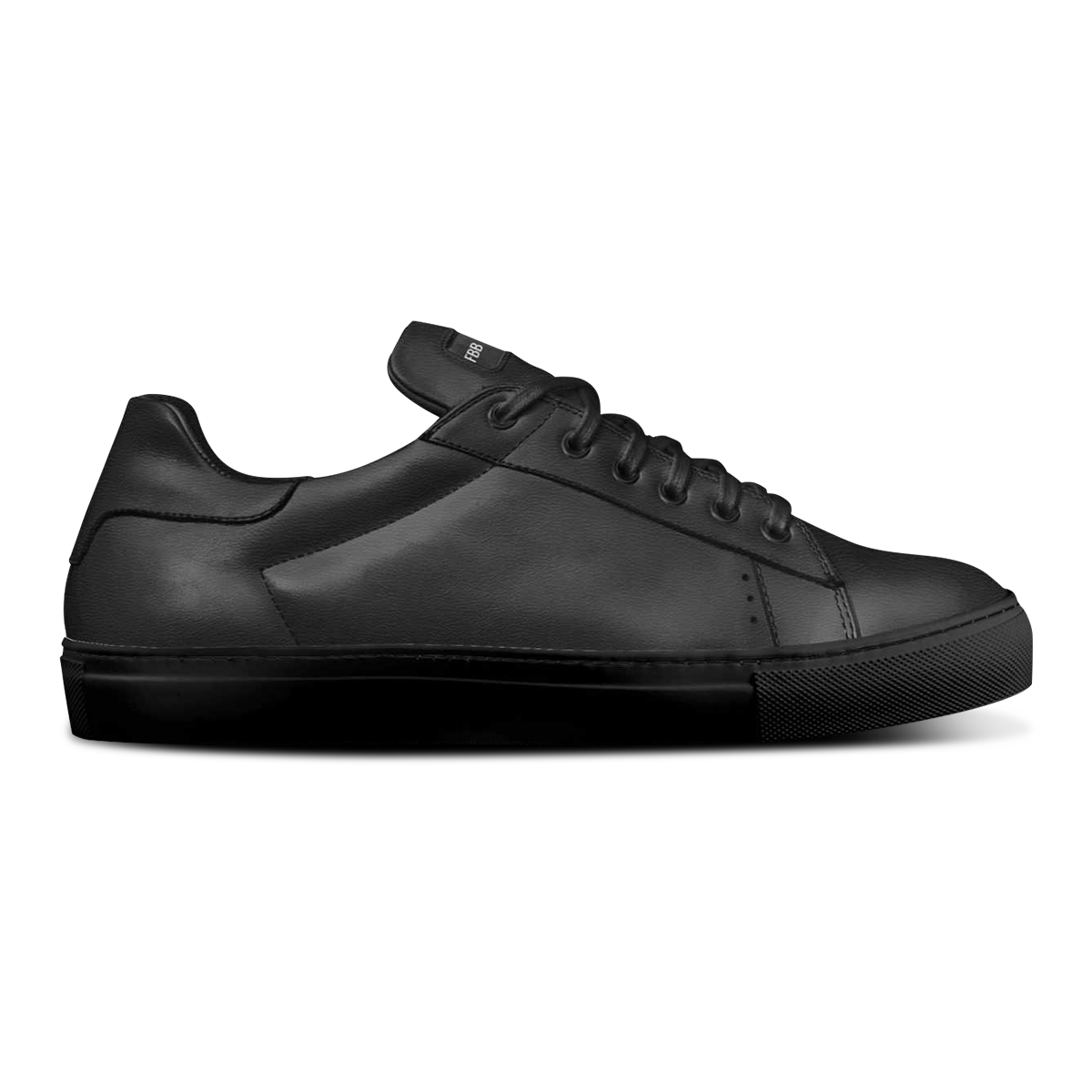 Side view MCMXCI BLACKED OUT - Limited Edition Handcrafted Italian Leather Shoes